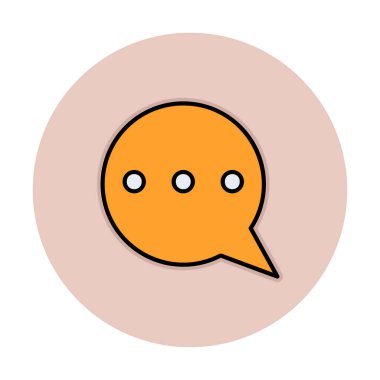 konuşma balonu mesaj simgesi vektör çizim tasarım