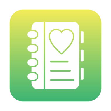 not defteri simgesi, vektör illüstrasyonu 