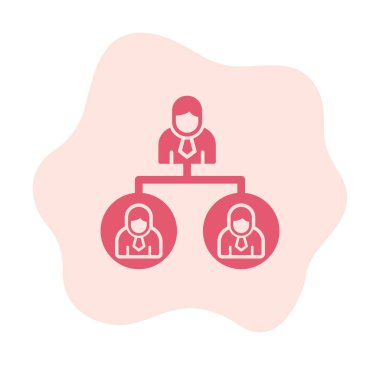 Beyaz arkaplanda Takım Yönetimi vektör çizimi