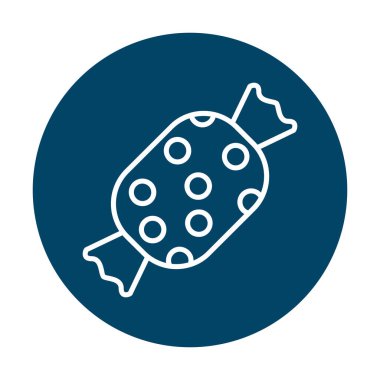 Şeker Web ikonu vektör illüstrasyonu