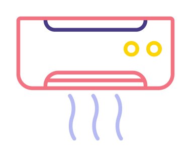 Klima ağı basit simgesi.