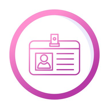 yaratıcı kimlik kartı vektör çizimi 