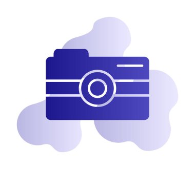 Kamera. Web simgesi basit illüstrasyon 