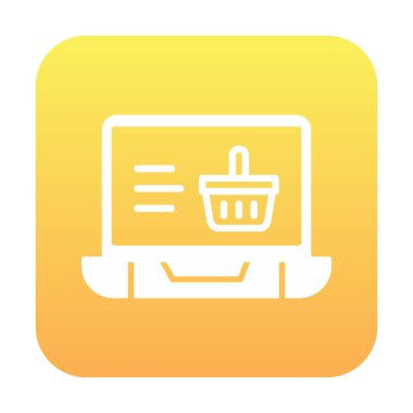 Projeniz için çevrimiçi alışveriş simgesi