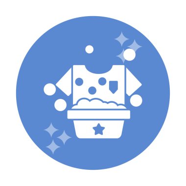 Çamaşır, tişört ikonu, vektör illüstrasyonu