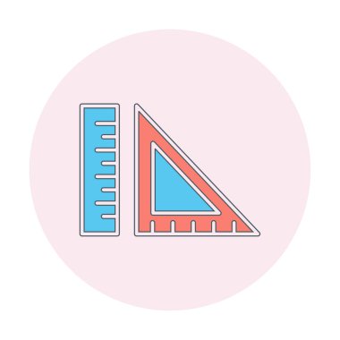 ölçekli düz simge, vektör illüstrasyonu 