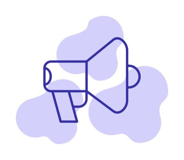 megafon simgesi, vektör illüstrasyonu