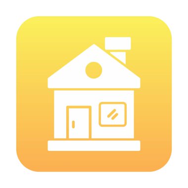 Ev. Web simgesi basit illüstrasyon