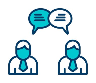 Kullanıcılar iletişim konsepti vektör illüstrasyonunu sohbet