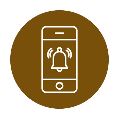 bildirim simgesi vektör illüstrasyonu. 