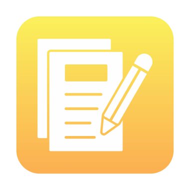 Simge vektör illüstrasyonu yazan Notlar