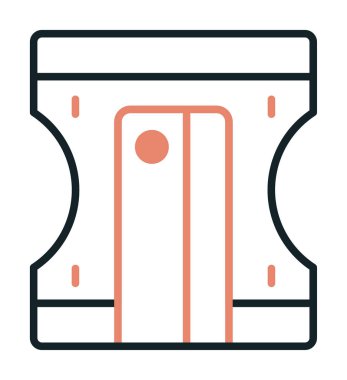 Kalem kalemtıraş simge vektör çizim