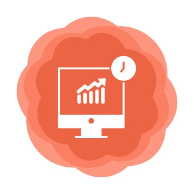Stocks Analitik Modern Simgesinin vektör çizimi                   