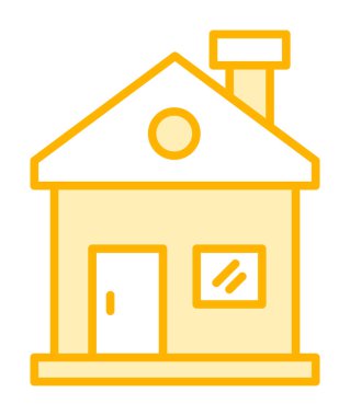 Ev. Web simgesi basit illüstrasyon