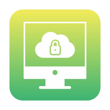 Veri Güvenliği simgesi vektör illüstrasyonu