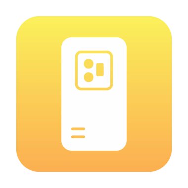 Mobil Arka Kamera simgesi, vektör illüstrasyon tasarımı