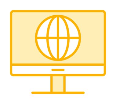 İnternet simgesi vektör illüstrasyonu