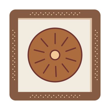 Modern simgenin vektör illüstrasyonu                  