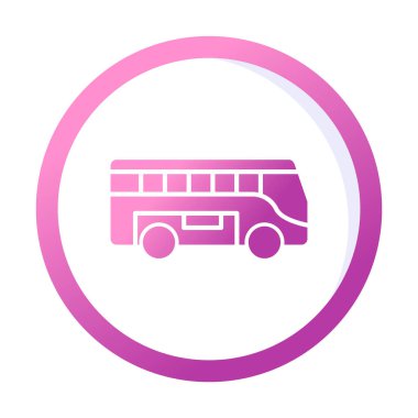 bus simgesi tasarım logo şablonu