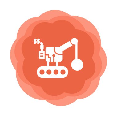 Wrecking Ball simgesi, vektör illüstrasyonu 