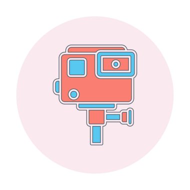 Action Camera icon vector illustration