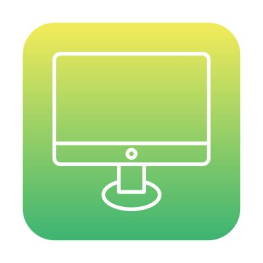 Ekran simgesi vektör illüstrasyonunu izle