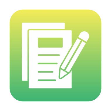 Simge vektör illüstrasyonu yazan Notlar