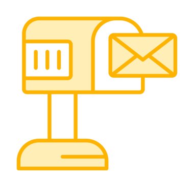 posta kutusu simgesi, vektör illüstrasyonu basit tasarım