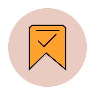 işaret simgesini işaretle, vektör illüstrasyonu basit tasarım