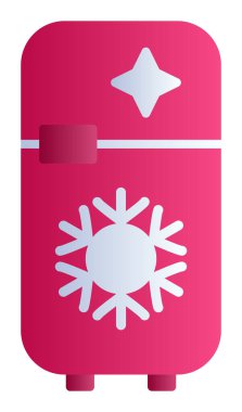 buzdolabı vektör simgesi çizelgesi çizimi