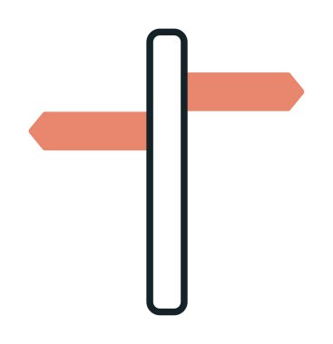 iki yönlü ikon. Vektör illüstrasyonu, düz tasarım