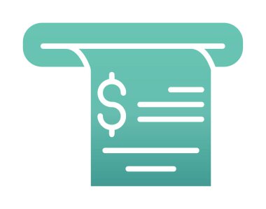 fatura simgesi, vektör illüstrasyonu basit tasarım