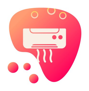 Klima ağı basit simgesi.