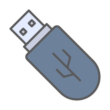 Web için usb flash simgesi.