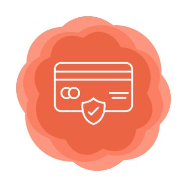 Basit ödeme finans simgesi, vektör illüstrasyonu