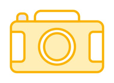 Kamera. Web simgesi basit illüstrasyon 