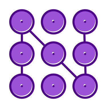 Desen ağ simgesi, vektör illüstrasyonu