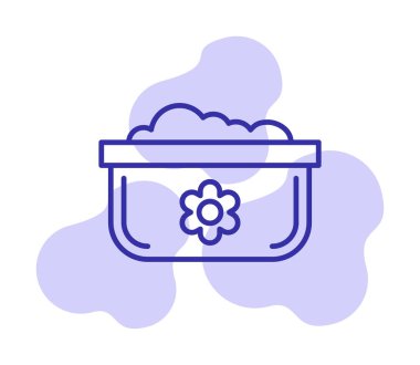 Bulaşık Otu Ağı simgesi, vektör illüstrasyonu 