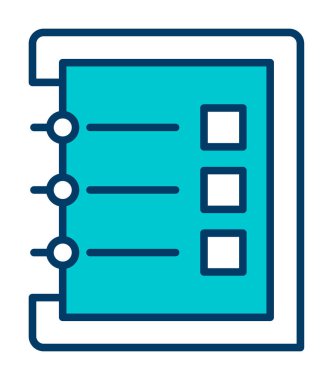 Notes web icon, vector illustration