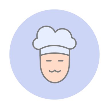 Şef simge vektör illüstrasyonu