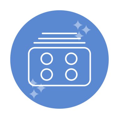 Menü web simgesi, vektör çizim