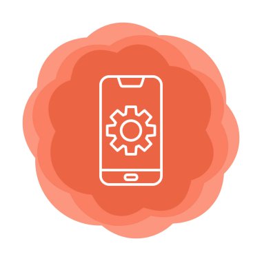 Mobil Ayar Simge vektör çizimi