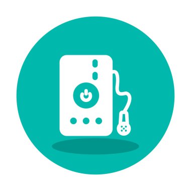 Su banyosu web simgesi, illüstrasyon