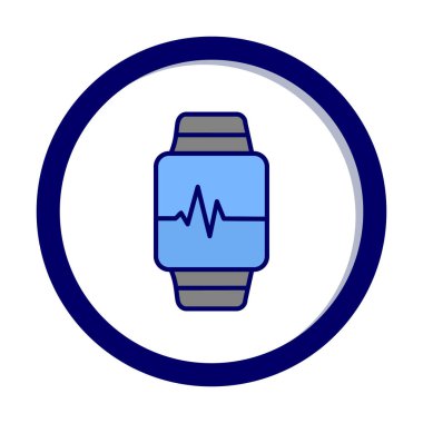 watch simge vektör çizim 