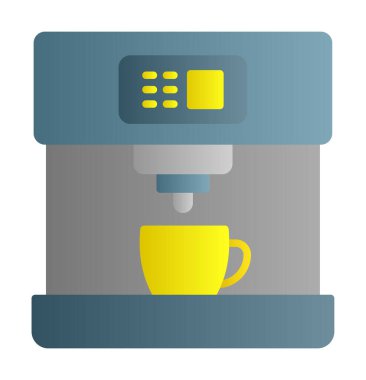 kahve makinesi simgesini, vektör çizim