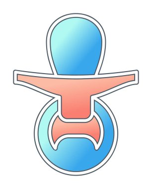 Emzik simgesi web basit illüstrasyon