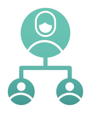 Basit Yardımcı Pazarlama simgesi, vektör illüstrasyonu