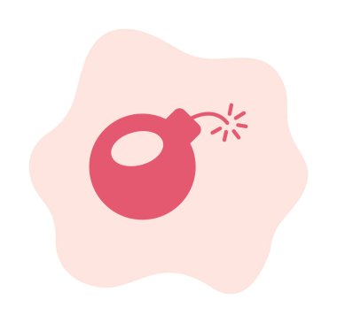 Bomba yassı ikon. vektör renk çizimi