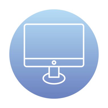 Ekran simgesi vektör illüstrasyonunu izle