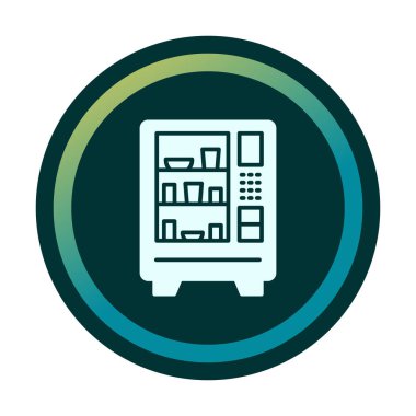 Otomat Web simgesi, vektör illüstrasyonu 